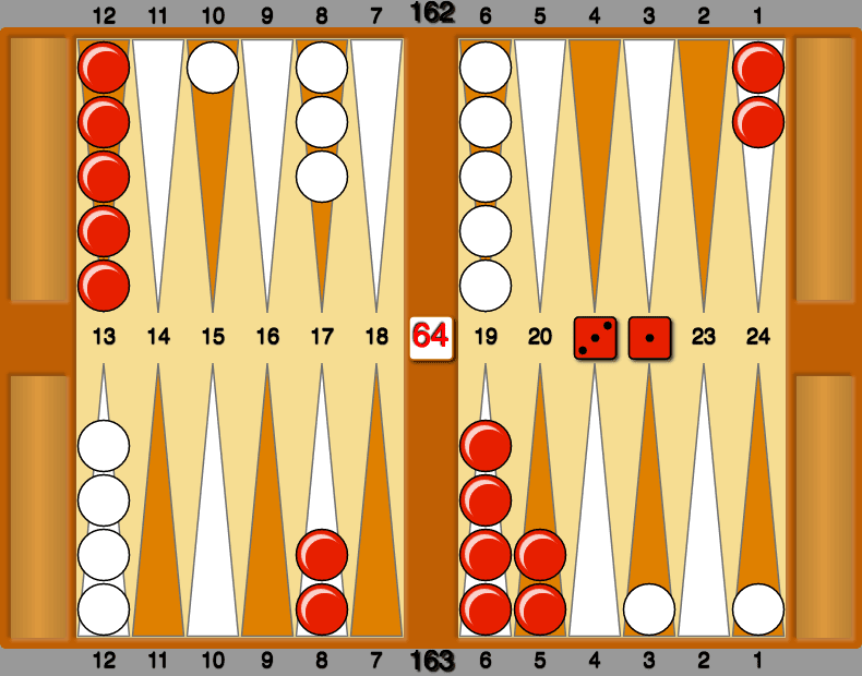 Backgammon Problem: Money Play. How should Red play 31?