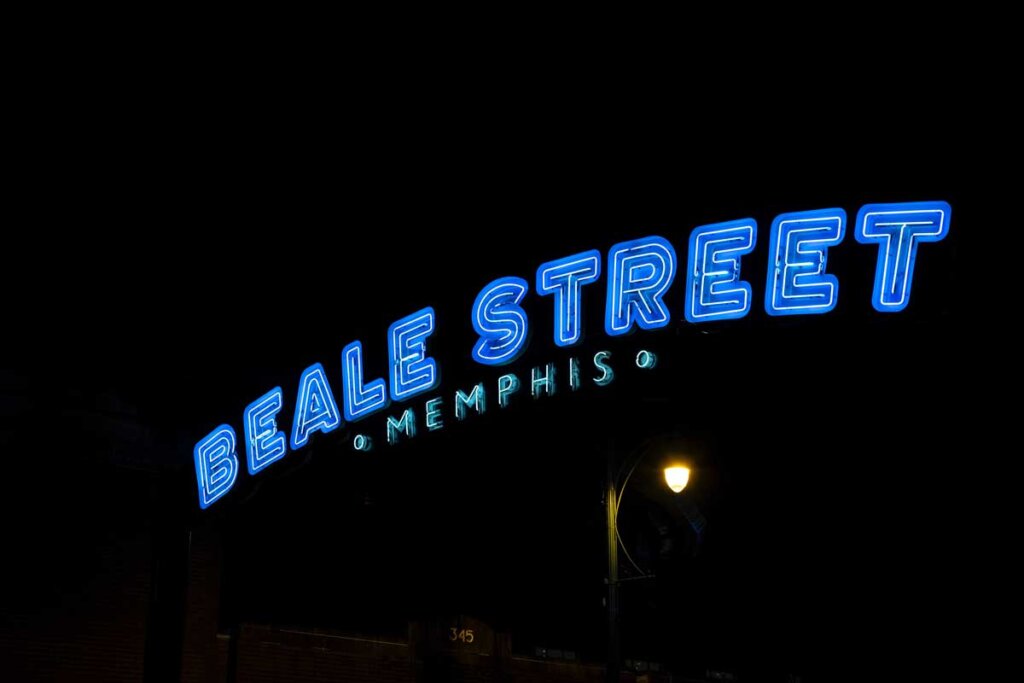 Beale Street Blues Backgammon Tournament - Iconic Neon Sign