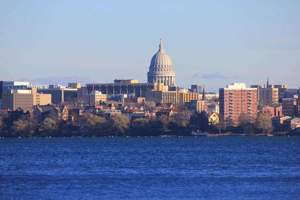 Wisconsin State Backgammon Championships - Madison Wisconsin Skyline View