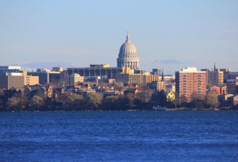 Wisconsin State Backgammon Championships - Madison Wisconsin Skyline View
