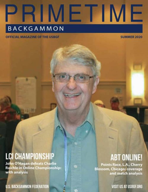 PrimeTime Backgammon Magazine Summer 2020 Thumbnail John O'Hagan Cover Image Thumbnail
